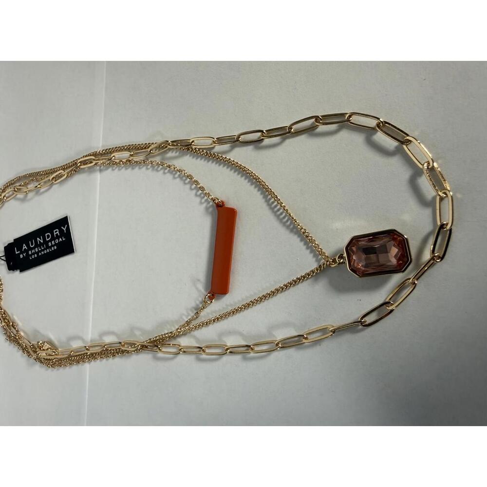 NWT Laundry by Shelli Segal Gold-Tone Multi-Layer Necklace - Picture 3 of 5